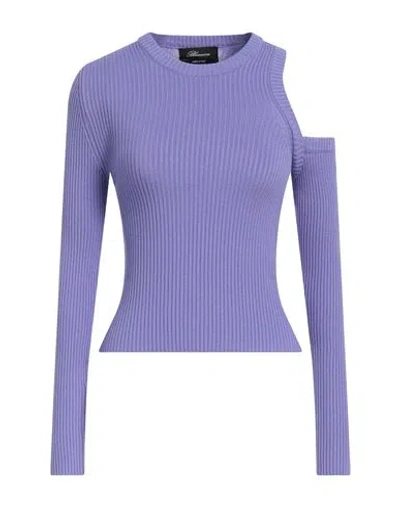 Blumarine Woman Sweater Mauve Size 8 Viscose, Polyester In Purple