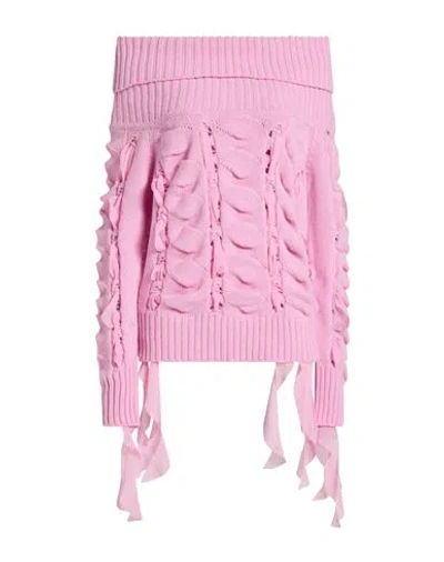 Blumarine Woman Sweater Pink Size M Wool, Polyester