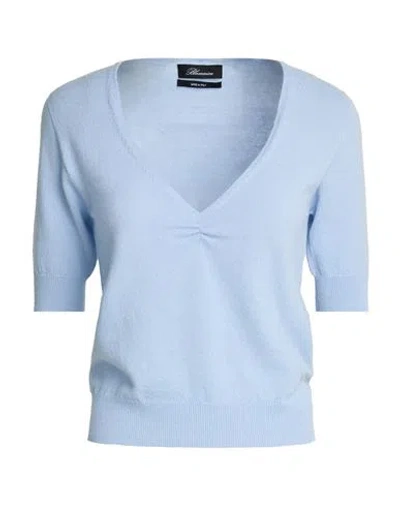 Blumarine Woman Sweater Sky Blue Size 4 Wool, Cashmere