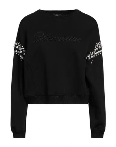 Blumarine Woman Sweatshirt Black Size 10 Cotton, Acrylic