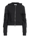 Blumarine Woman Sweatshirt Black Size 6 Cotton In Black