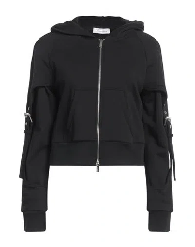 Blumarine Woman Sweatshirt Black Size 6 Cotton