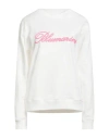 Blumarine Woman Sweatshirt White Size 6 Cotton