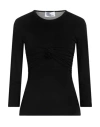 Blumarine Woman T-shirt Black Size 8 Viscose, Elastane