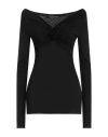 Blumarine Woman T-shirt Black Size 8 Viscose, Elastane