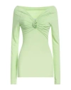 Blumarine Woman T-shirt Light Green Size 8 Viscose, Elastane