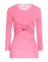 Blumarine Woman T-shirt Pink Size 0 Viscose, Elastane