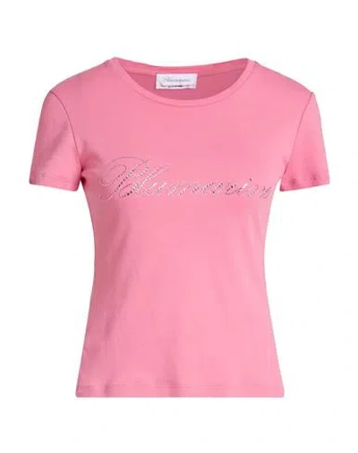 Blumarine Woman T-shirt Pink Size L Cotton