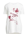 Blumarine Woman T-shirt White Size 8 Cotton