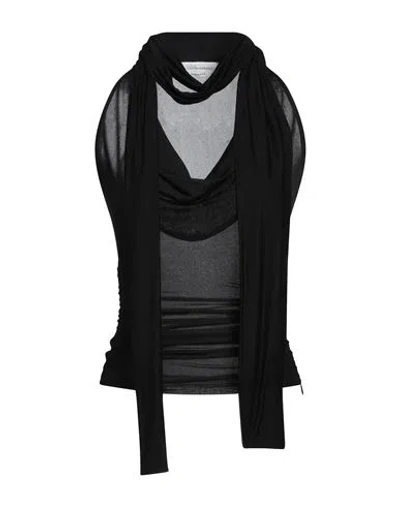 Blumarine Woman Top Black Size 10 Viscose