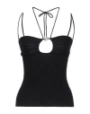 Blumarine Woman Top Black Size 4 Viscose, Polyester In Black