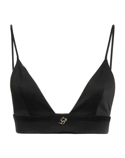 Blumarine Woman Top Black Size 6 Acetate, Viscose, Elastane