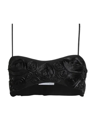 Blumarine Woman Top Black Size 6 Viscose