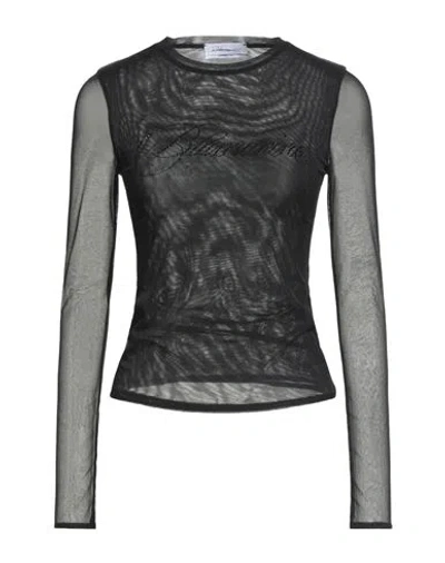 Blumarine Woman Top Black Size 8 Polyamide, Elastane