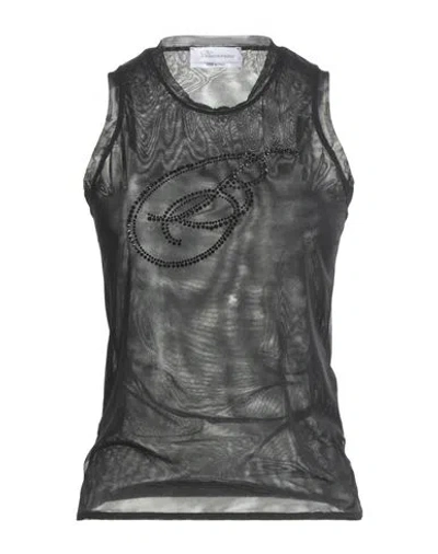 Blumarine Woman Top Black Size 8 Polyamide, Elastane