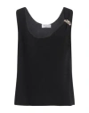 Blumarine Woman Top Black Size 8 Polyester