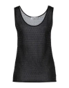 Blumarine Woman Top Black Size 8 Viscose