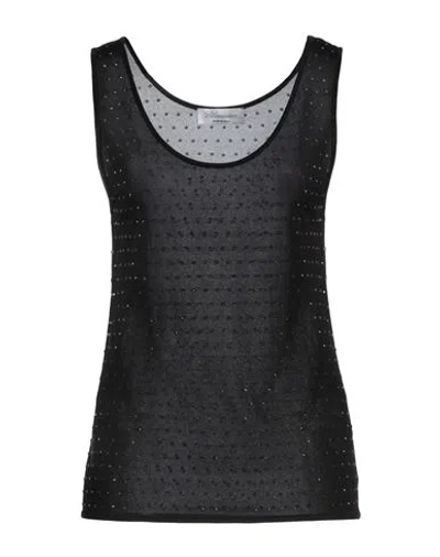 Blumarine Woman Top Black Size 8 Viscose