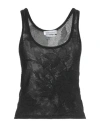 Blumarine Woman Top Black Size Xs Viscose, Polyamide, Polyester