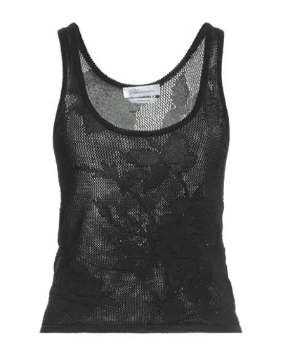 Blumarine Woman Top Black Size Xs Viscose, Polyamide, Polyester