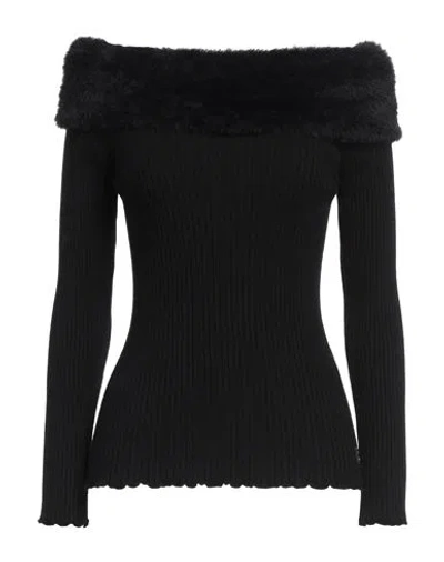 Blumarine Woman Top Black Size Xl Viscose, Polyester, Polyamide