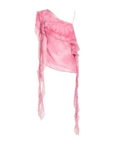 Blumarine Woman Top Fuchsia Size 6 Viscose In Pink