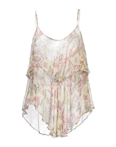 Blumarine Woman Top Ivory Size 8 Viscose In White