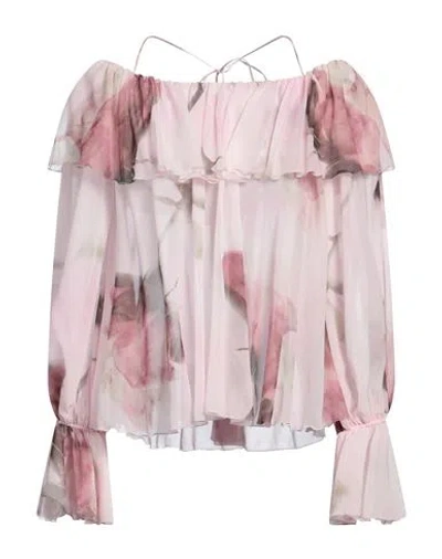 BLUMARINE BLUMARINE WOMAN TOP LIGHT PINK SIZE 6 SILK
