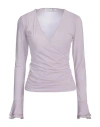 Blumarine Woman Top Lilac Size 8 Polyamide, Elastane In Purple