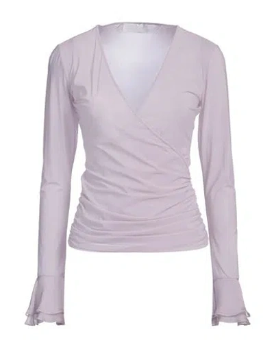Blumarine Woman Top Lilac Size 8 Polyamide, Elastane In Purple