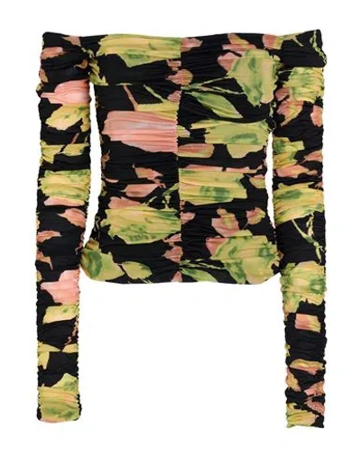 Blumarine Woman Top Lime Green Size 4 Polyamide, Elastane