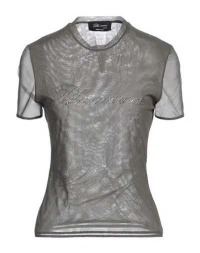 Blumarine Woman Top Military Green Size 8 Polyamide, Elastane In Green