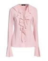 Blumarine Woman Top Pink Size 6 Viscose, Elastane In Pink