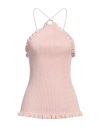 Blumarine Woman Top Pink Size L Viscose, Polyester