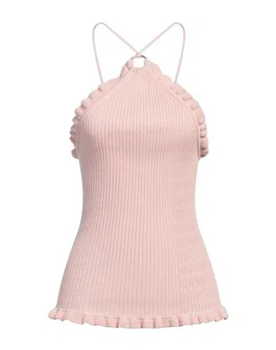 Blumarine Woman Top Pink Size L Viscose, Polyester