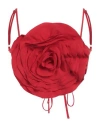Blumarine Floral-appliqué Cropped Top In Red