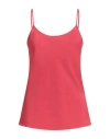 Blumarine Woman Top Red Size 8 Acetate, Silk, Elastane In Red