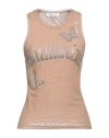 Blumarine Woman Top Sand Size 8 Polyamide, Elastane In Beige