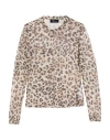 Blumarine Woman Top Sand Size 12 Polyester, Elastane