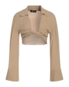 Blumarine Woman Top Sand Size 8 Viscose, Elastane In Beige