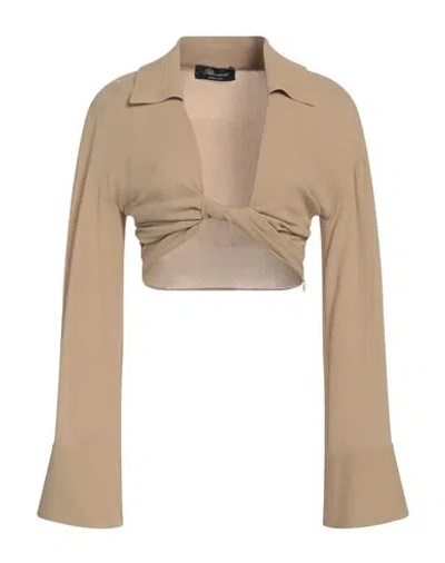 Blumarine Woman Top Sand Size 8 Viscose, Elastane In Beige