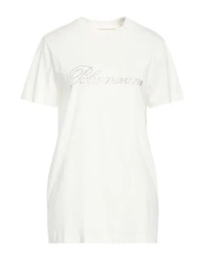 Blumarine Woman T-shirt White Size 8 Cotton