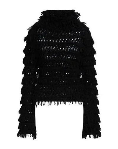 Blumarine Woman Turtleneck Black Size 8 Virgin Wool
