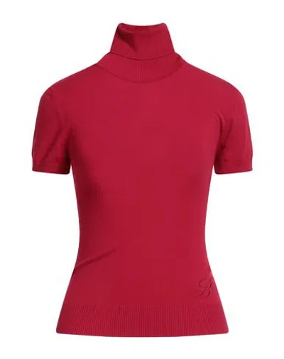 Blumarine Woman Turtleneck Red Size S Viscose, Polyester