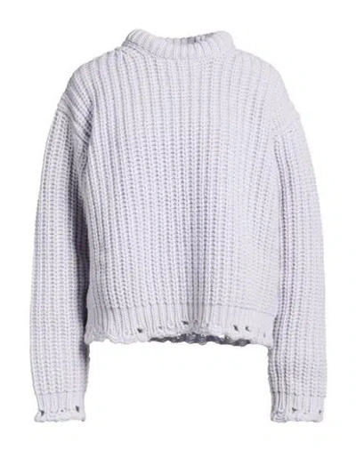 Blumarine Woman Turtleneck Sky Blue Size 6 Wool, Cashmere