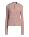 Blumarine Woman Twin Set Blush Size 8 Alpaca Wool, Polyamide, Wool, Elastane In Pink