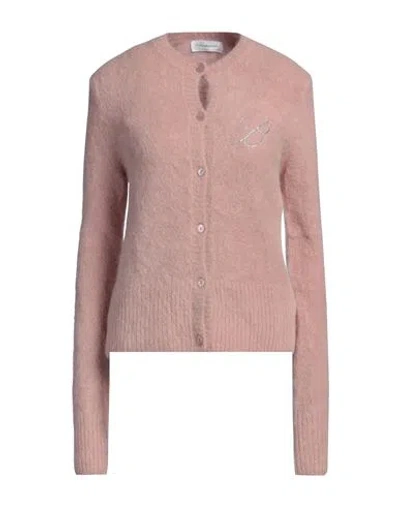 Blumarine Woman Twin Set Blush Size 8 Alpaca Wool, Polyamide, Wool, Elastane In Pink