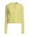 Blumarine Woman Twin Set Yellow Size 8 Alpaca Wool, Polyamide, Wool, Elastane
