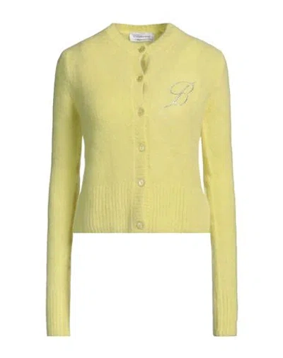 Blumarine Woman Twin Set Yellow Size 8 Alpaca Wool, Polyamide, Wool, Elastane