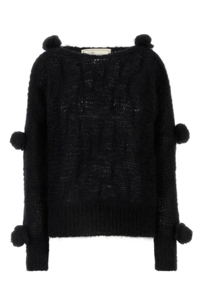 Blumarine Knitwear In Black Wool